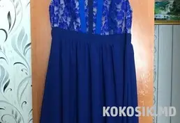 Продам женское платье (тёмно-синее)