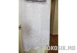 Продается белоснежная тюль (занавески). Новая