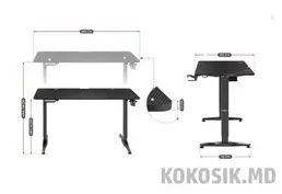 Геймерские игровые столы HERO в Кишинёве. От 1200 Lei