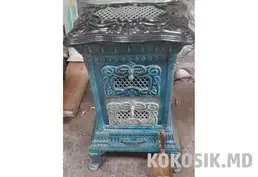Продам Антикварную печь-камин. Чугун, Майолика