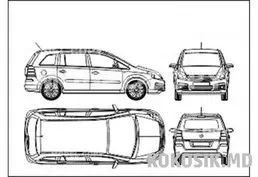 Opel Zafira 2005 (1.6 Бензин/Метан, 6 мест)