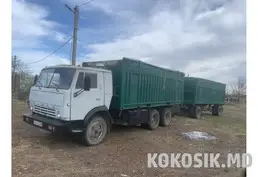 КАМАЗ зерновоз с прицепом 1990 г.