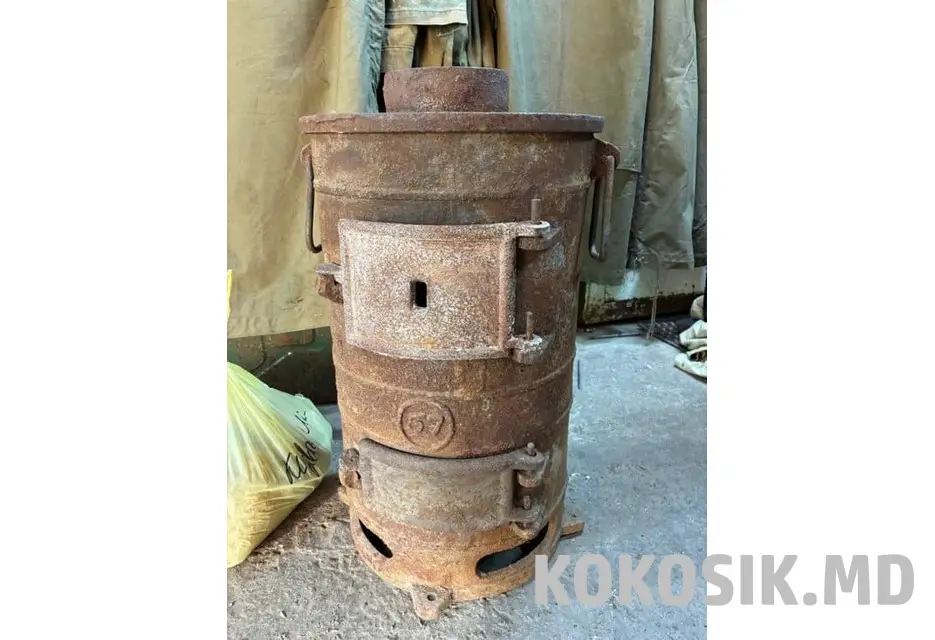 Продам Буржуйку (старая, толстый металл) - 1/2