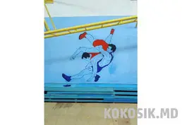 Рисунки на стенах в спортзалах