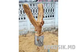 Мишка из бревна