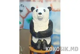 Мишка из бревна