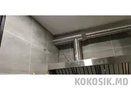 Витяжний зонт 200х60 см (Нержавіюча сталь)