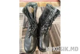 Чорні шкіряні берці 42 розмір (Зима)