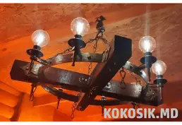 Кованая люстра и светильники