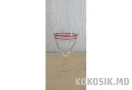Винтажный фужер СССР (Красные полосы)