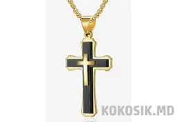 Купить стальную цепь с крестом