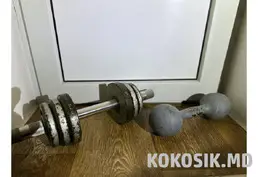 Разборная гантеля 10 кг и литые гантели 6 кг в Тирасполе