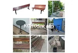 Bănci, scaune, scrincioabe, mese